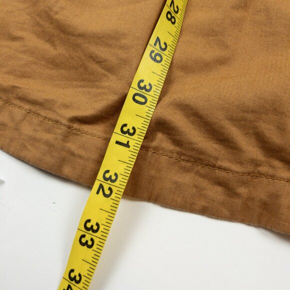 Pact Utility Field Jacket Womens Small Organic Cotton Pockets Cargo Orange Twill - Picture 9 of 11